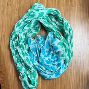 2 Chic Turquoise and Teal Scarf